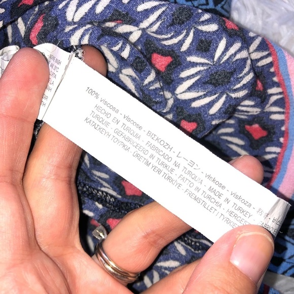 Zara Viscose Button Down Long Sleeve Printed Dress - Picture 9 of 10